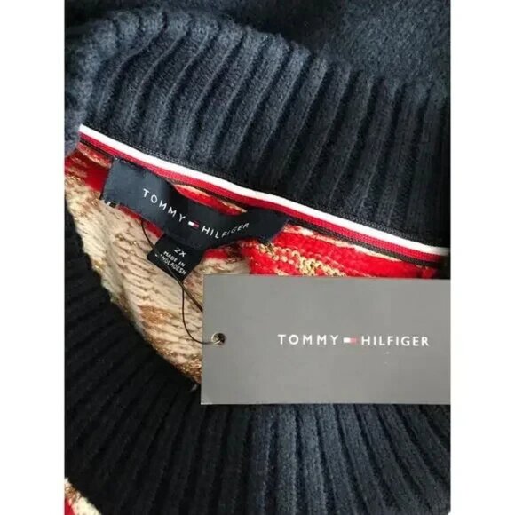 Tommy Hilfiger Half Snowflake Raglan Sweater 2X - Picture 5 of 5